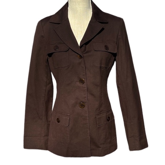Lafayette 148 New York Jackets & Blazers - 🌻LaFayette 148 New York Brown Stretch Jacket Blazer Size 2